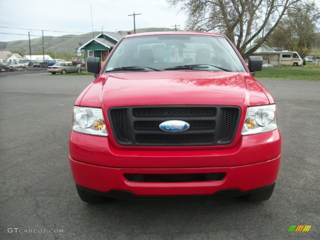 2006 F150 STX Regular Cab - Bright Red / Medium Flint photo #6