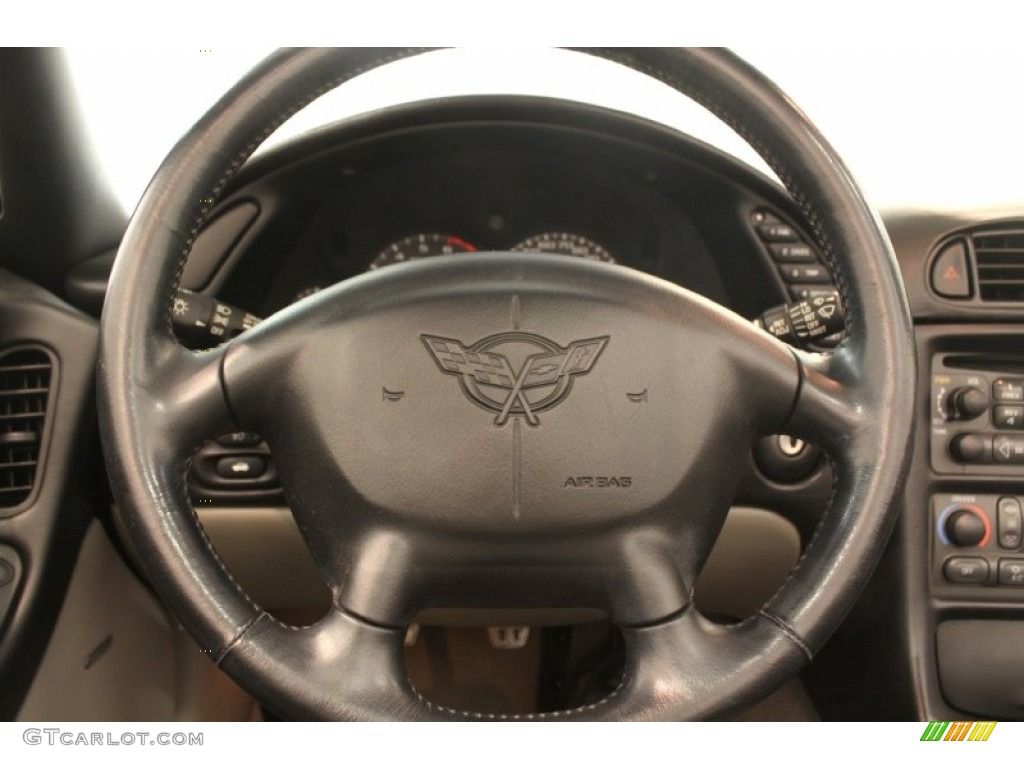 1998 Chevrolet Corvette Convertible Light Gray Steering Wheel Photo #79967294