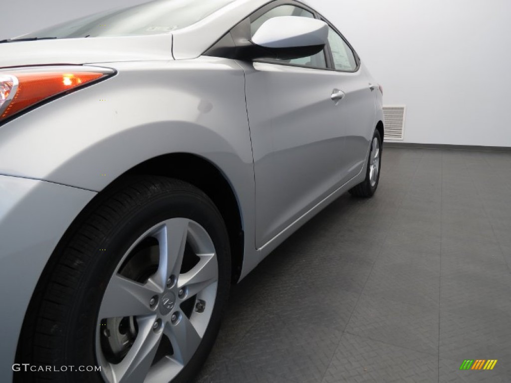 2013 Elantra GLS - Shimmering Air Silver / Gray photo #5