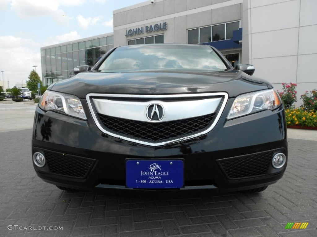 2013 MDX SH-AWD Advance - Crystal Black Pearl / Parchment photo #2