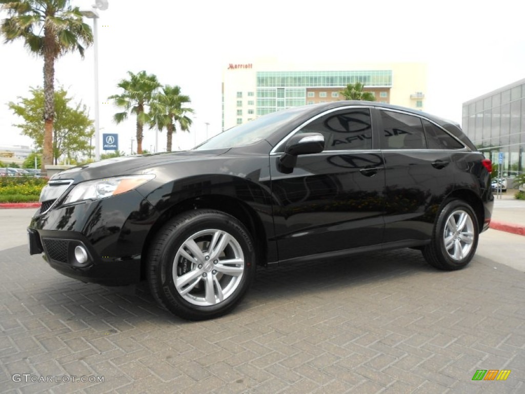 2013 MDX SH-AWD Advance - Crystal Black Pearl / Parchment photo #3