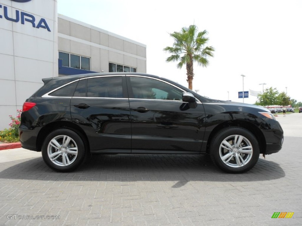 2013 MDX SH-AWD Advance - Crystal Black Pearl / Parchment photo #8