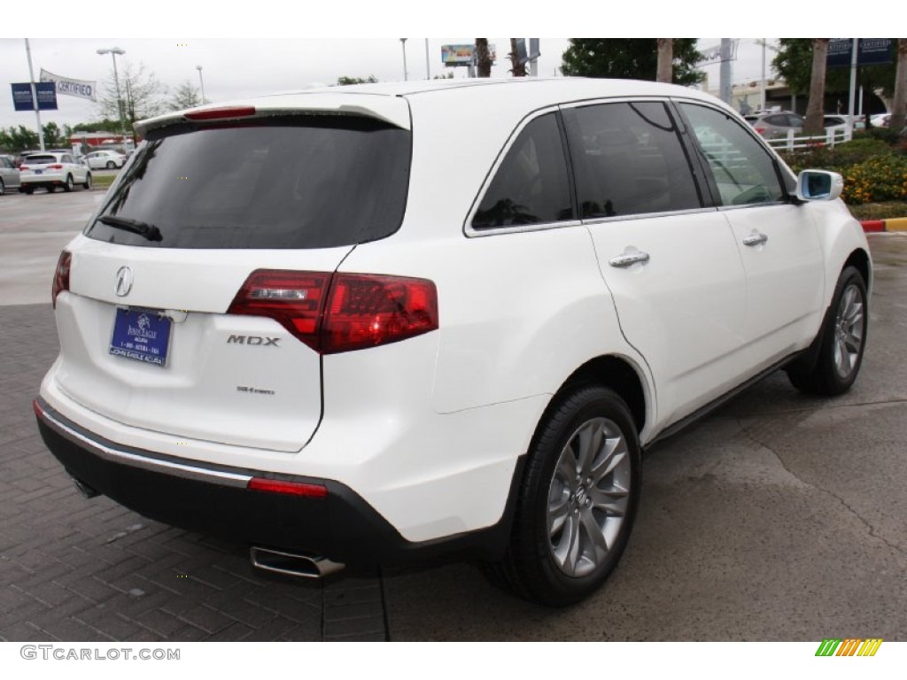 2013 MDX SH-AWD Advance - Aspen White Pearl / Parchment photo #7