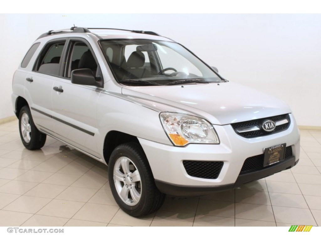 2009 Sportage LX - Bright Silver / Black photo #1