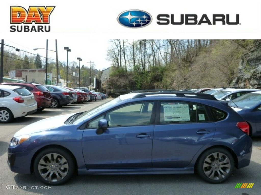 2013 Impreza 2.0i Sport Premium 5 Door - Marine Blue Pearl / Black photo #1