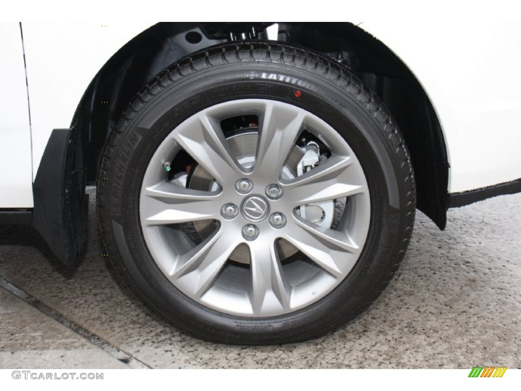 2013 MDX SH-AWD Advance - Aspen White Pearl / Parchment photo #9