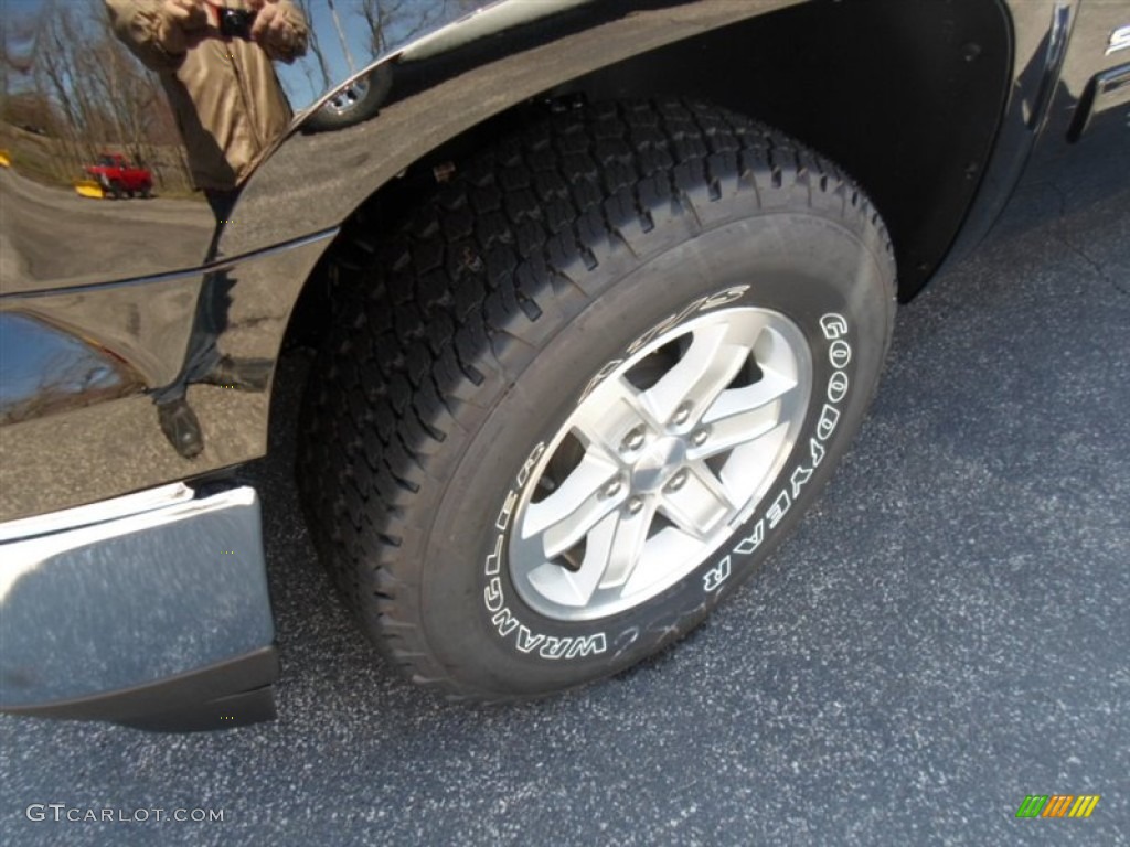 2013 Sierra 1500 SLE Extended Cab 4x4 - Onyx Black / Ebony photo #3