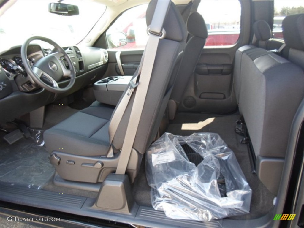 2013 Sierra 1500 SLE Extended Cab 4x4 - Onyx Black / Ebony photo #4