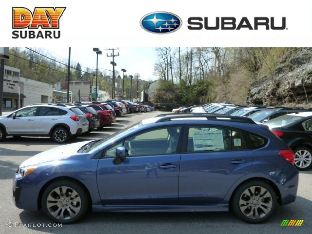 2013 Impreza 2.0i Sport Limited 5 Door - Marine Blue Pearl / Black photo #1