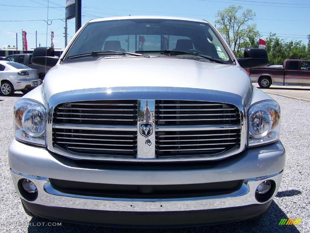 2008 Ram 1500 Big Horn Edition Quad Cab - Bright Silver Metallic / Medium Slate Gray photo #8