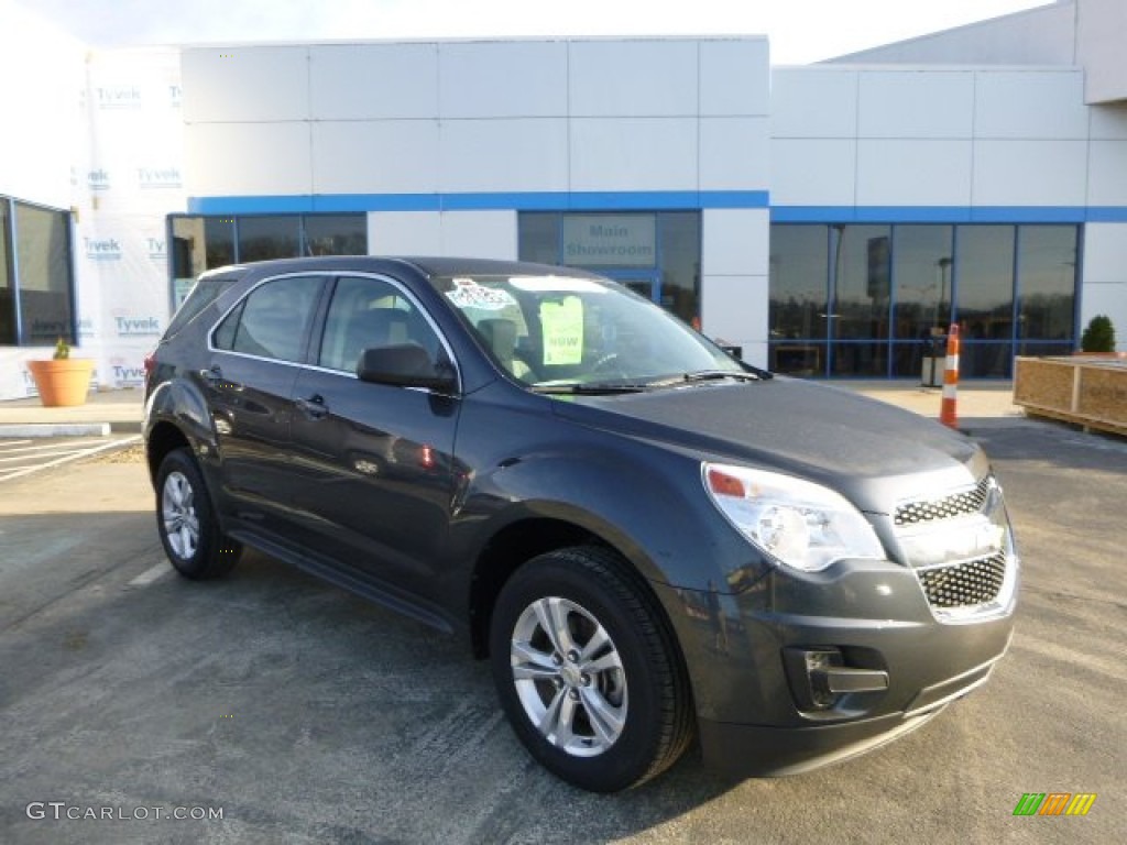 2010 Equinox LS - Cyber Gray Metallic / Jet Black/Light Titanium photo #1