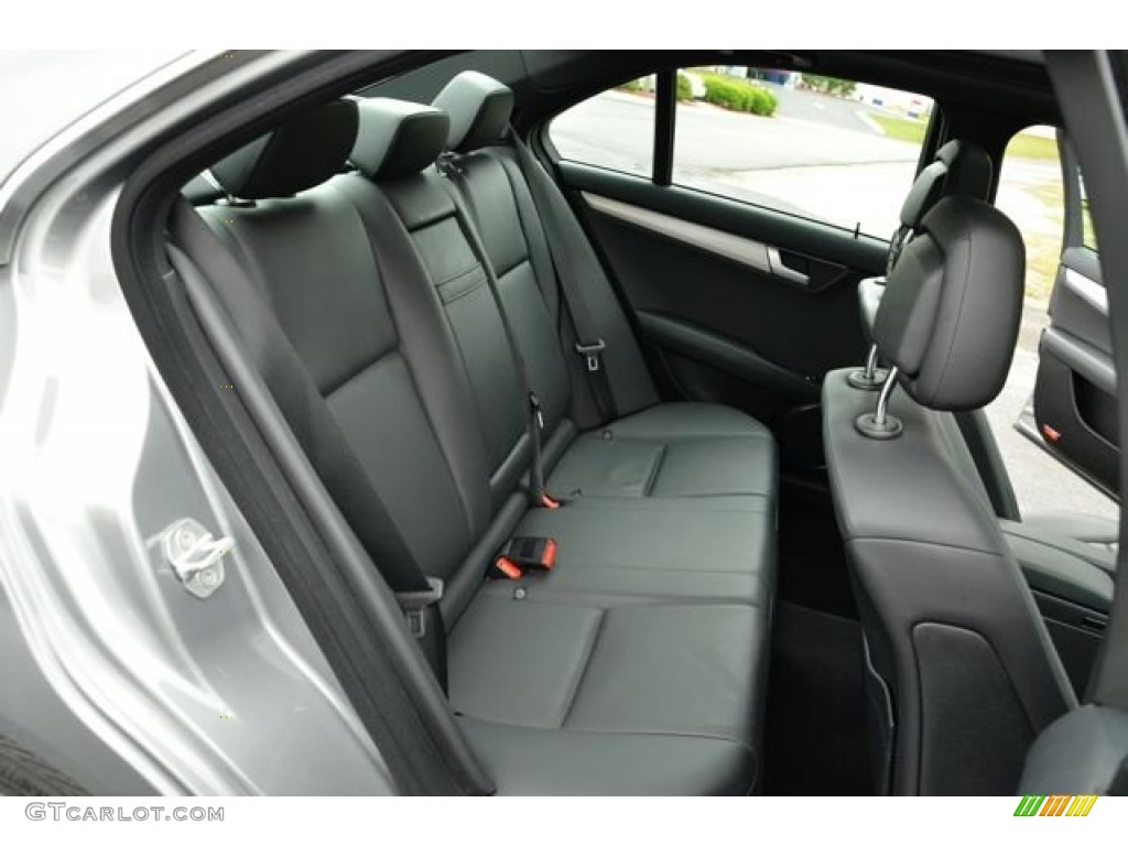 Black Interior 2012 Mercedes-Benz C 250 Sport Photo #79971665