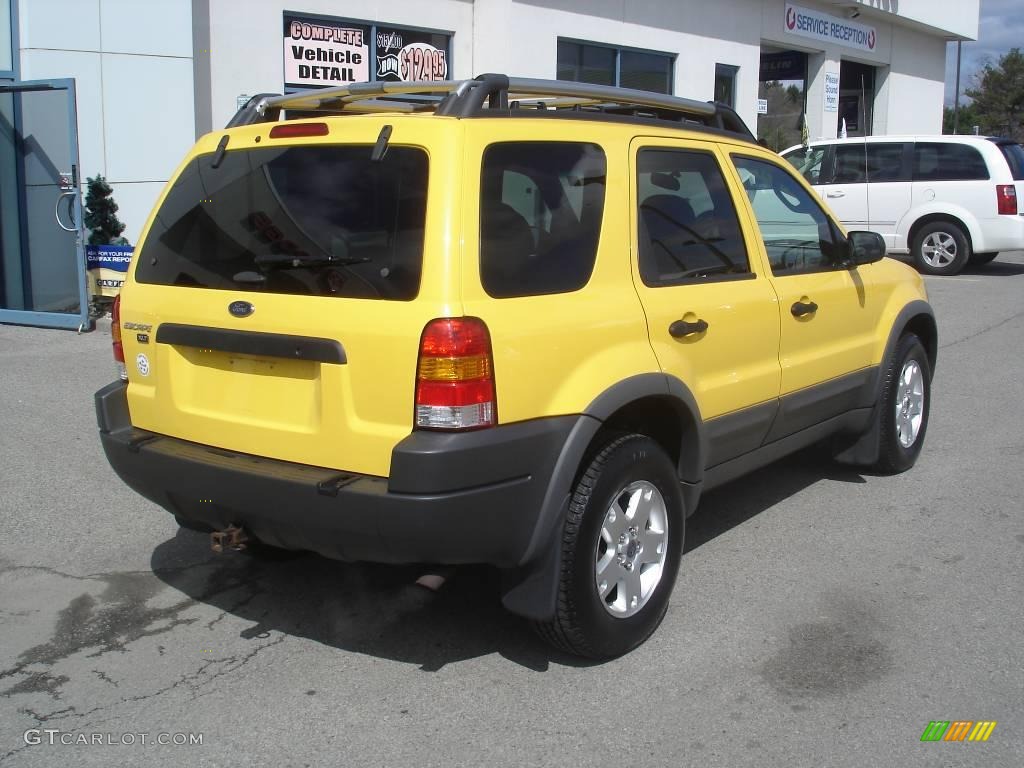 2001 Escape XLT V6 4WD - Chrome Yellow Metallic / Medium Graphite Grey photo #2