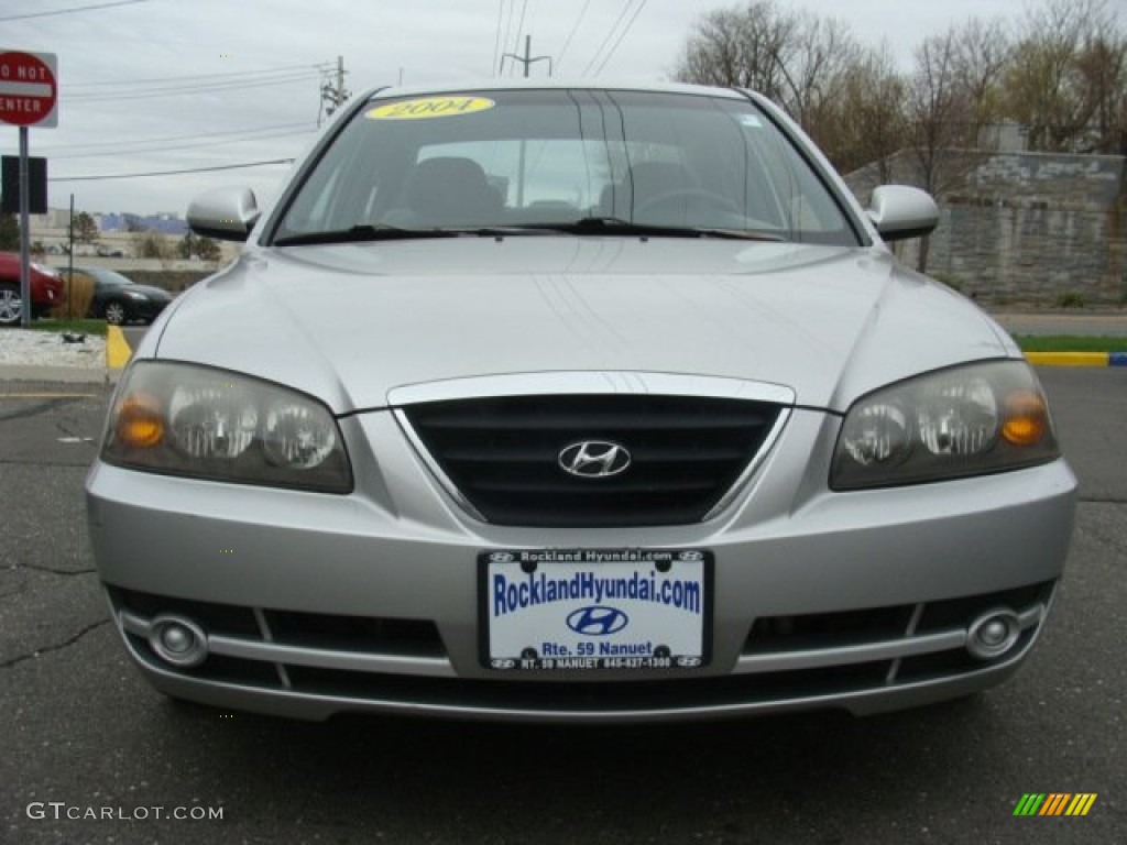 2004 Elantra GLS Sedan - Sterling Silver / Gray photo #2