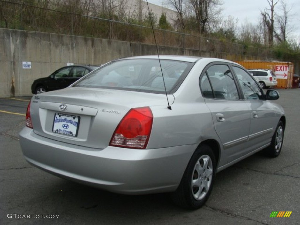 2004 Elantra GLS Sedan - Sterling Silver / Gray photo #4