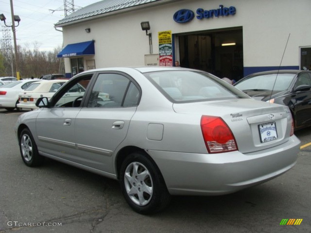 2004 Elantra GLS Sedan - Sterling Silver / Gray photo #6
