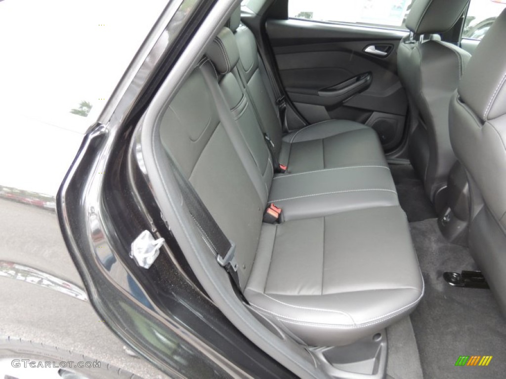 ST Charcoal Black Full-Leather Recaro Seats Interior 2013 Ford Focus ST Hatchback Photo #79973363