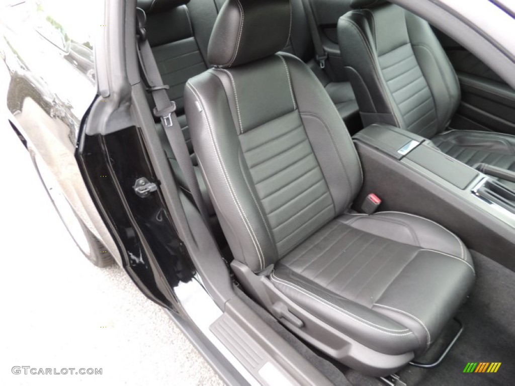 2011 Mustang V6 Premium Coupe - Ebony Black / Charcoal Black photo #7