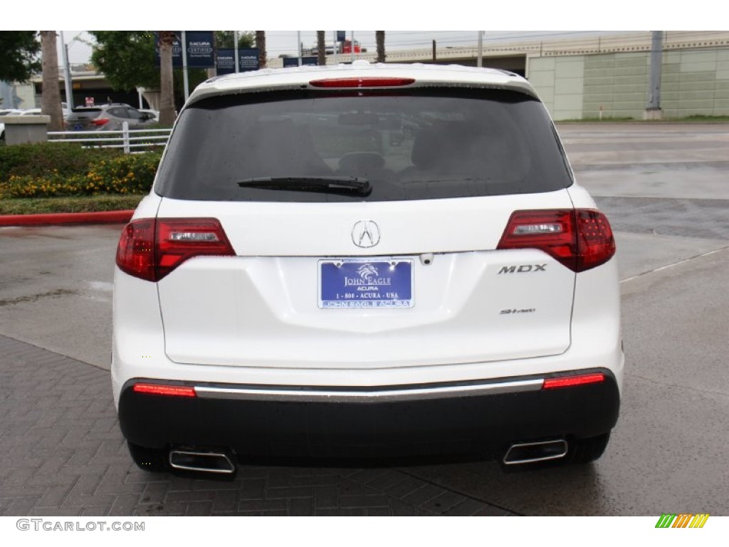 2013 MDX SH-AWD Advance - Aspen White Pearl / Parchment photo #6