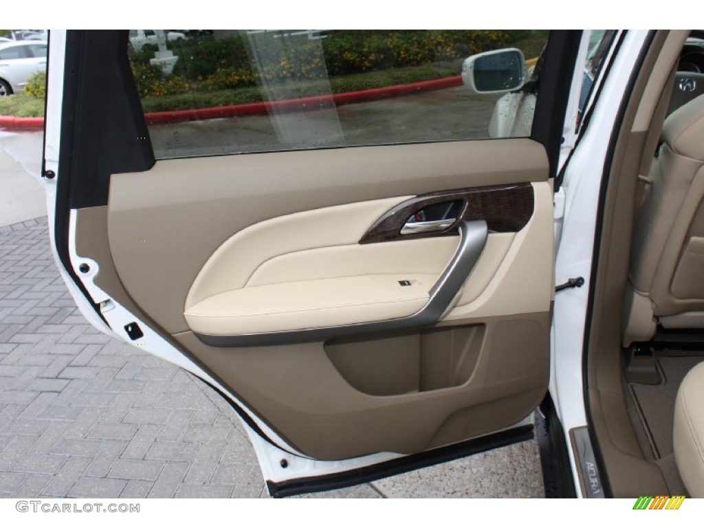 2013 MDX SH-AWD Advance - Aspen White Pearl / Parchment photo #13