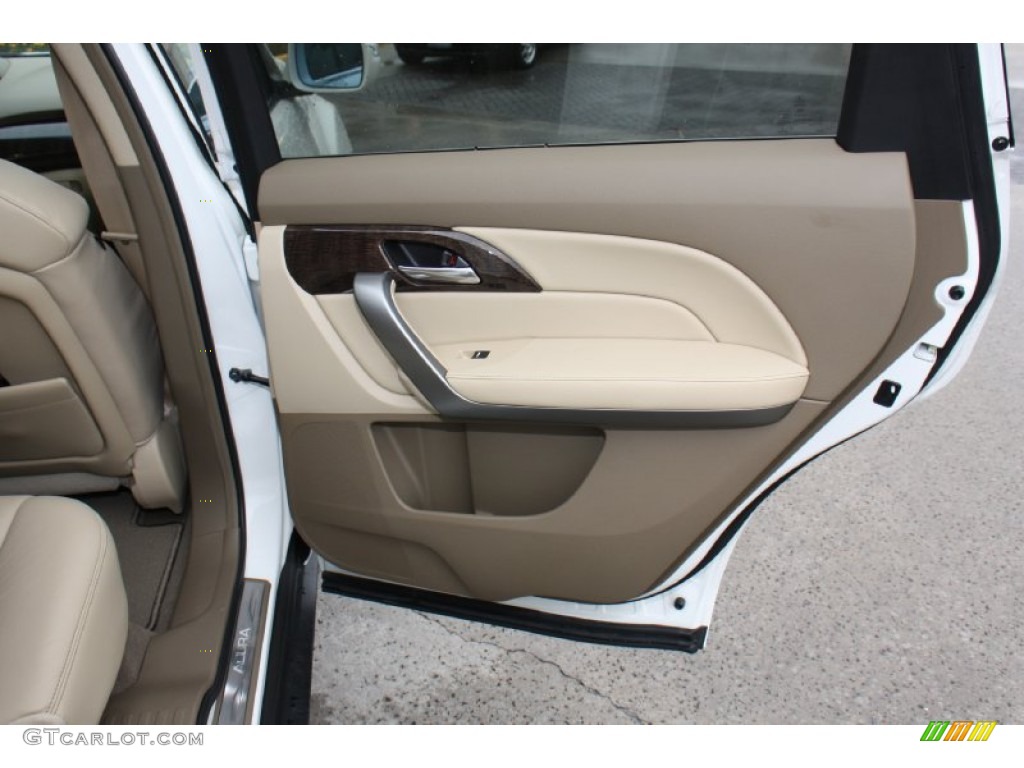 2013 MDX SH-AWD Advance - Aspen White Pearl / Parchment photo #17