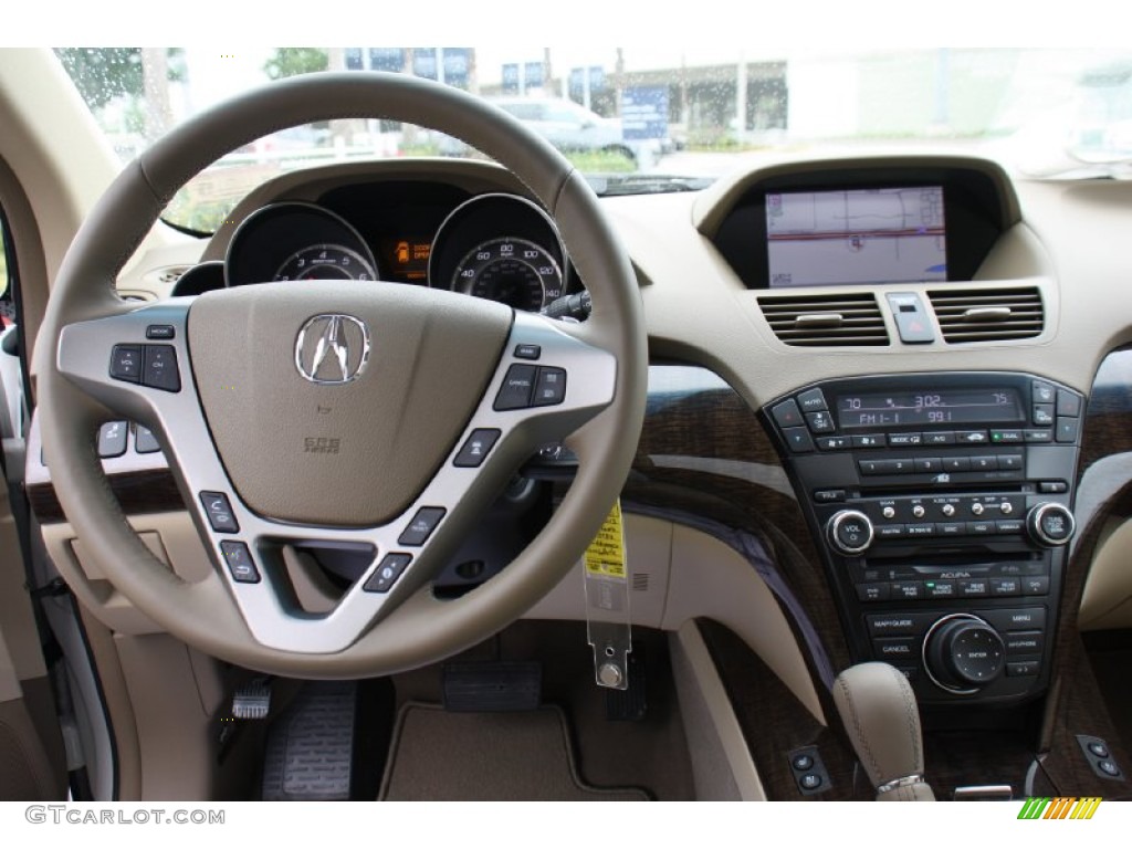 2013 MDX SH-AWD Advance - Aspen White Pearl / Parchment photo #25