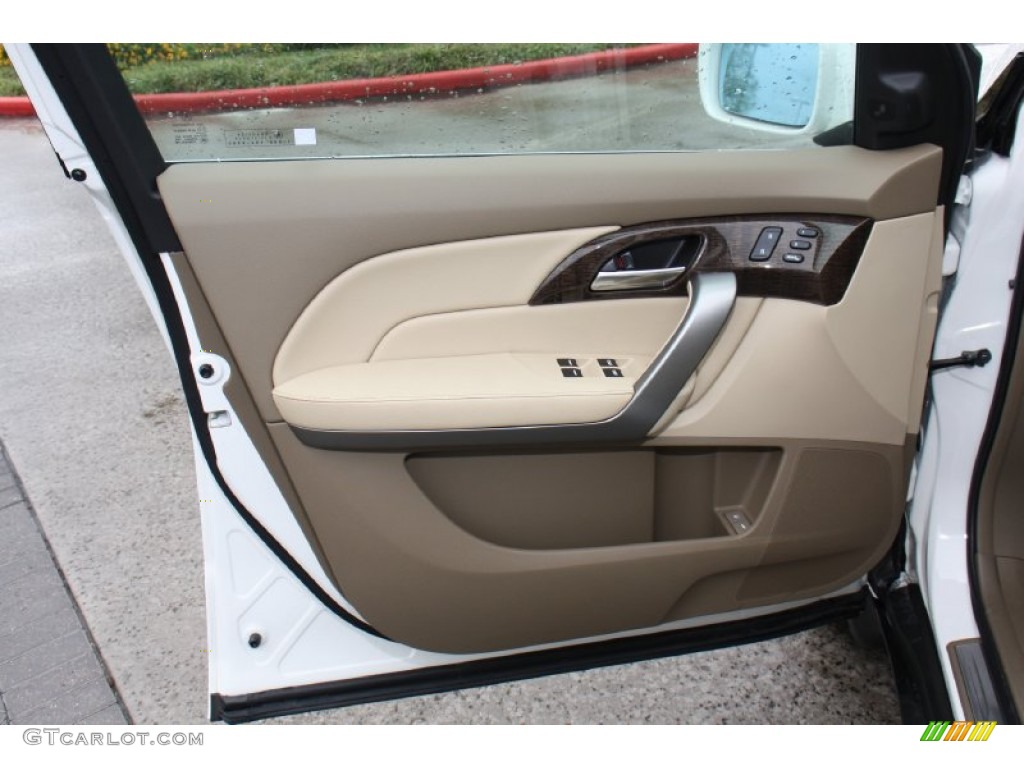 2013 MDX SH-AWD Advance - Aspen White Pearl / Parchment photo #10