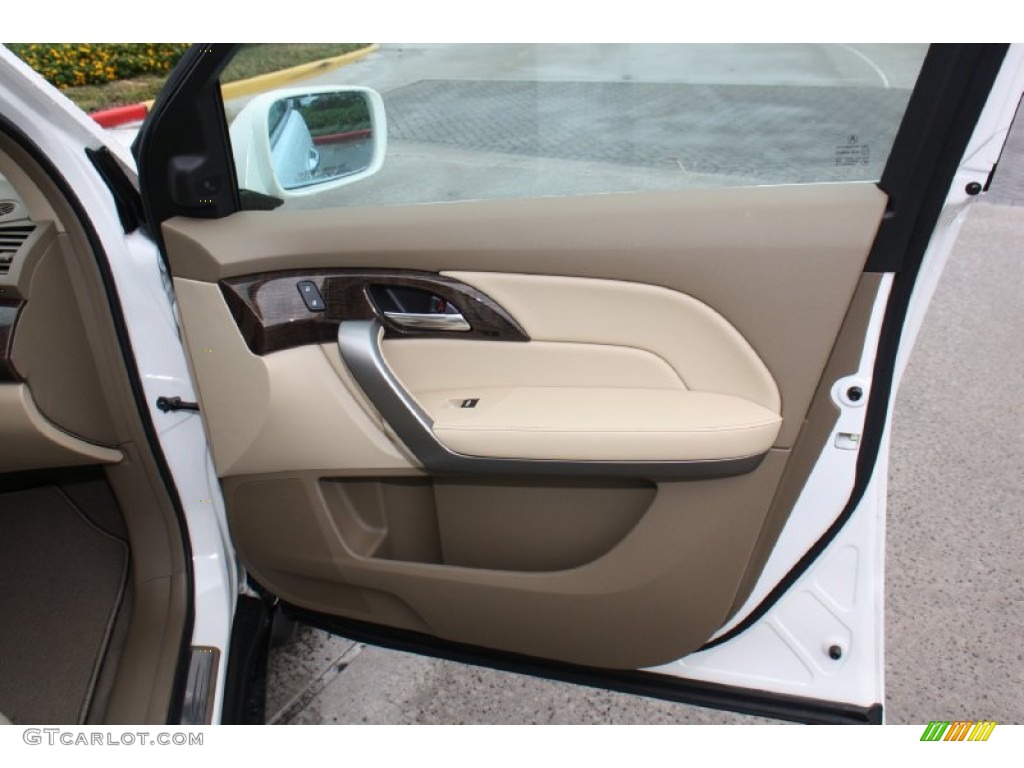 2013 MDX SH-AWD Advance - Aspen White Pearl / Parchment photo #19