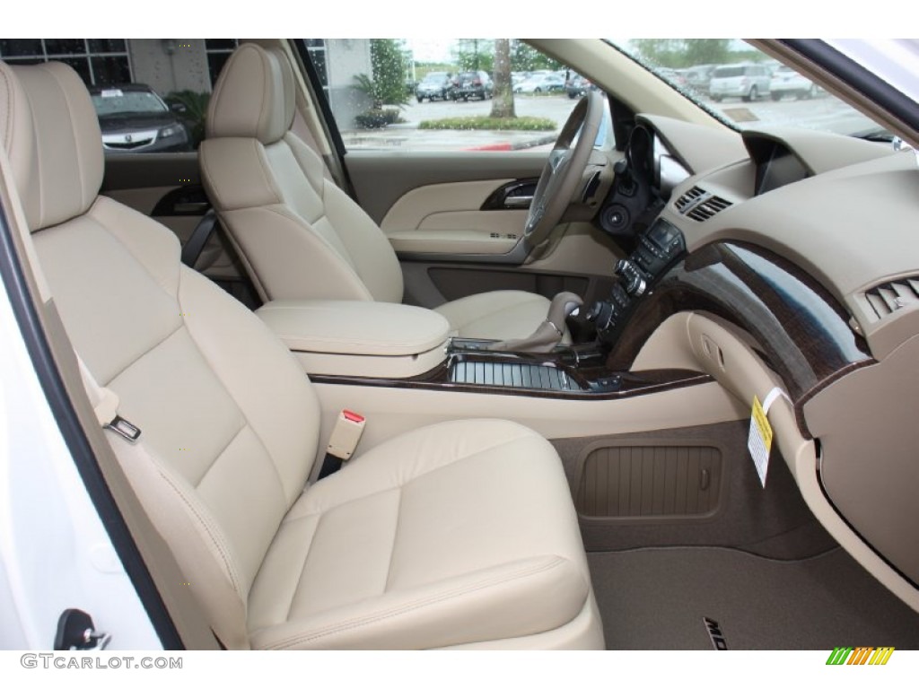 2013 MDX SH-AWD Advance - Aspen White Pearl / Parchment photo #20