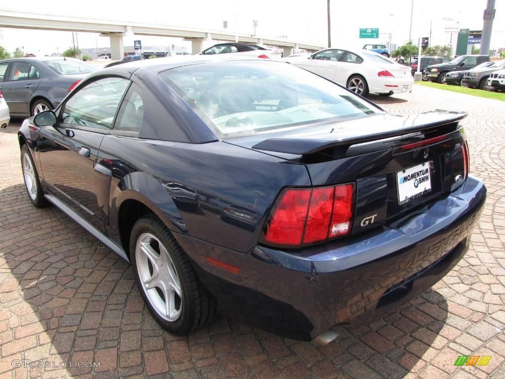 2001 Mustang GT Coupe - True Blue Metallic / Medium Graphite photo #11
