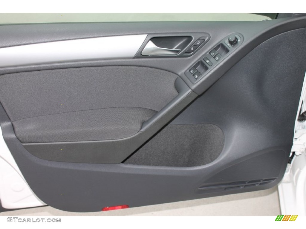 2013 Volkswagen Golf 4 Door Titan Black Door Panel Photo #79975697