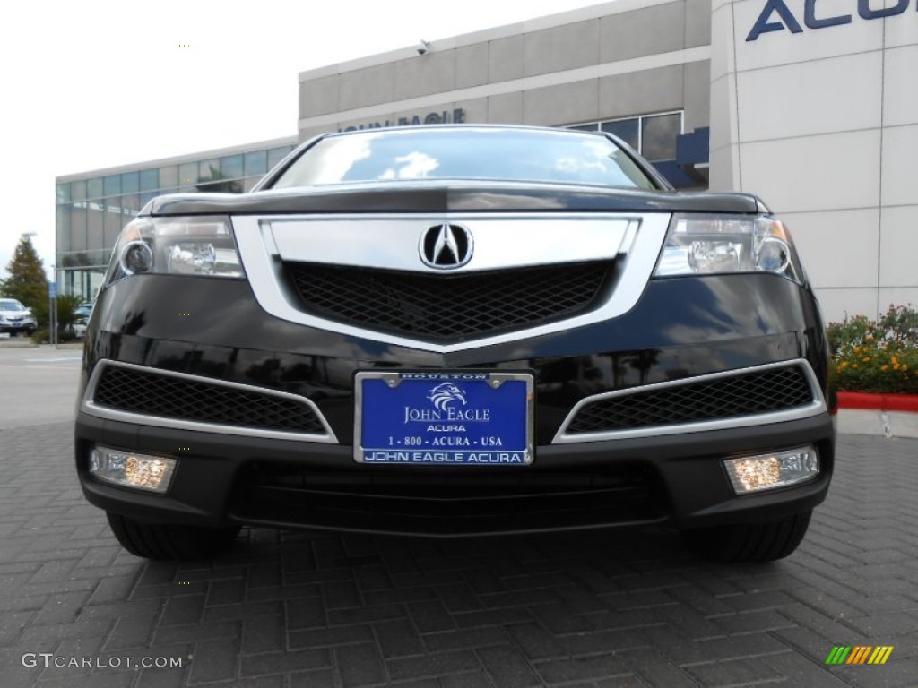 2013 MDX SH-AWD Technology - Crystal Black Pearl / Parchment photo #2