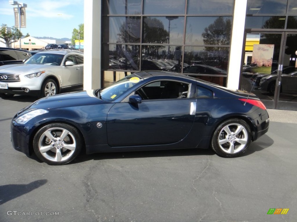 2008 350Z Coupe - San Marino Blue / Charcoal photo #4