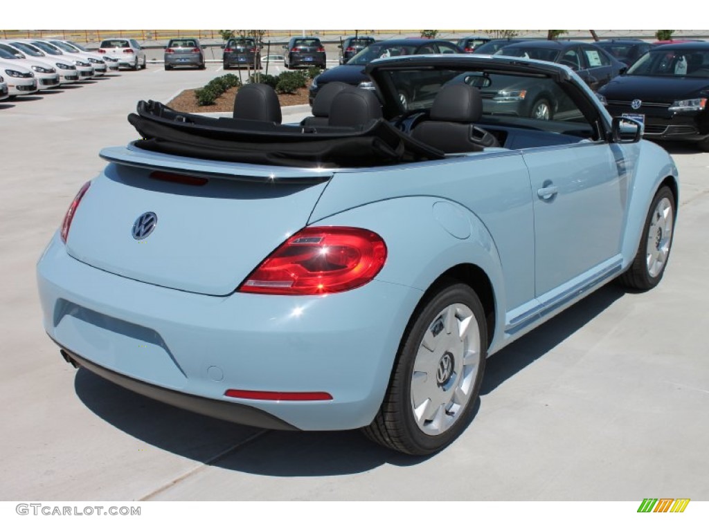 2013 Beetle 2.5L Convertible - Denim Blue / Titan Black photo #9