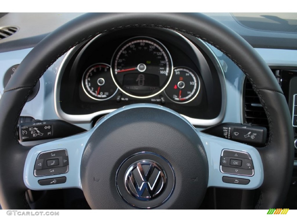 2013 Beetle 2.5L Convertible - Denim Blue / Titan Black photo #24