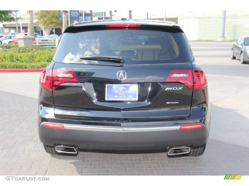 2013 MDX SH-AWD Technology - Crystal Black Pearl / Parchment photo #6