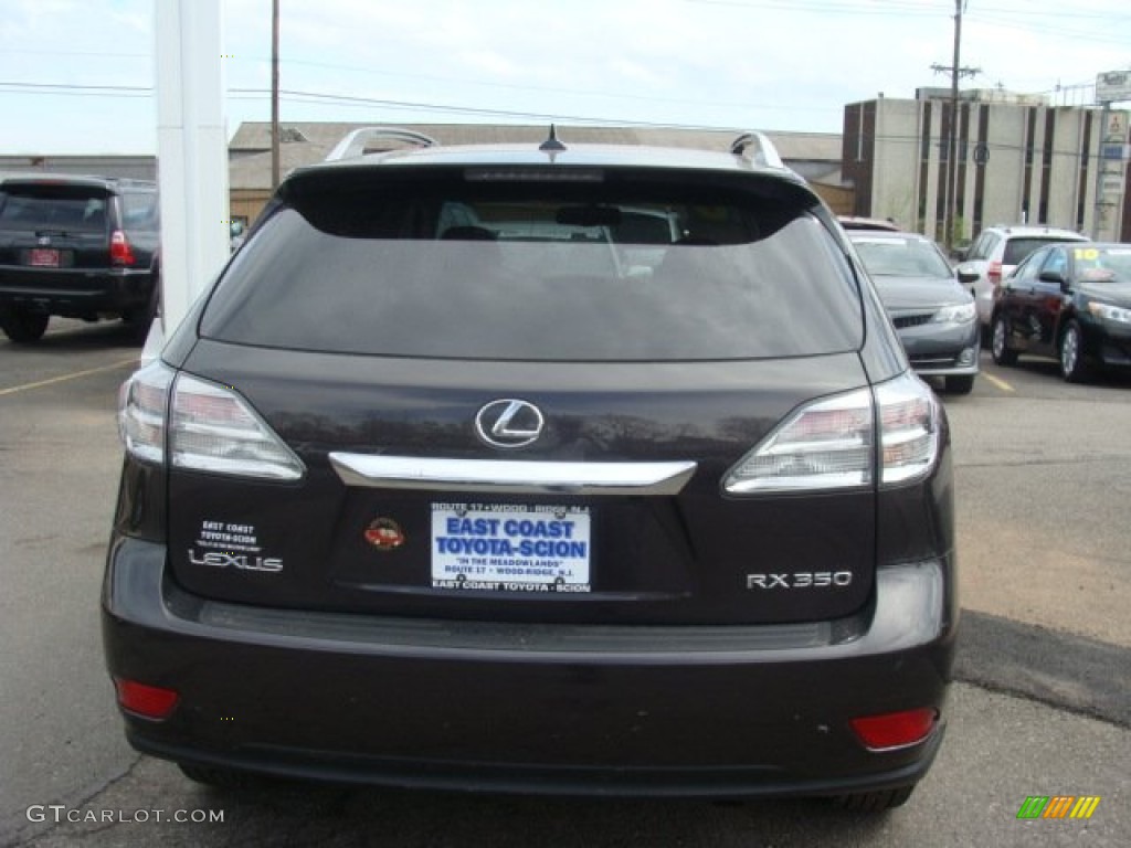 2010 RX 350 AWD - Truffle Brown Mica / Black/Brown Walnut photo #5