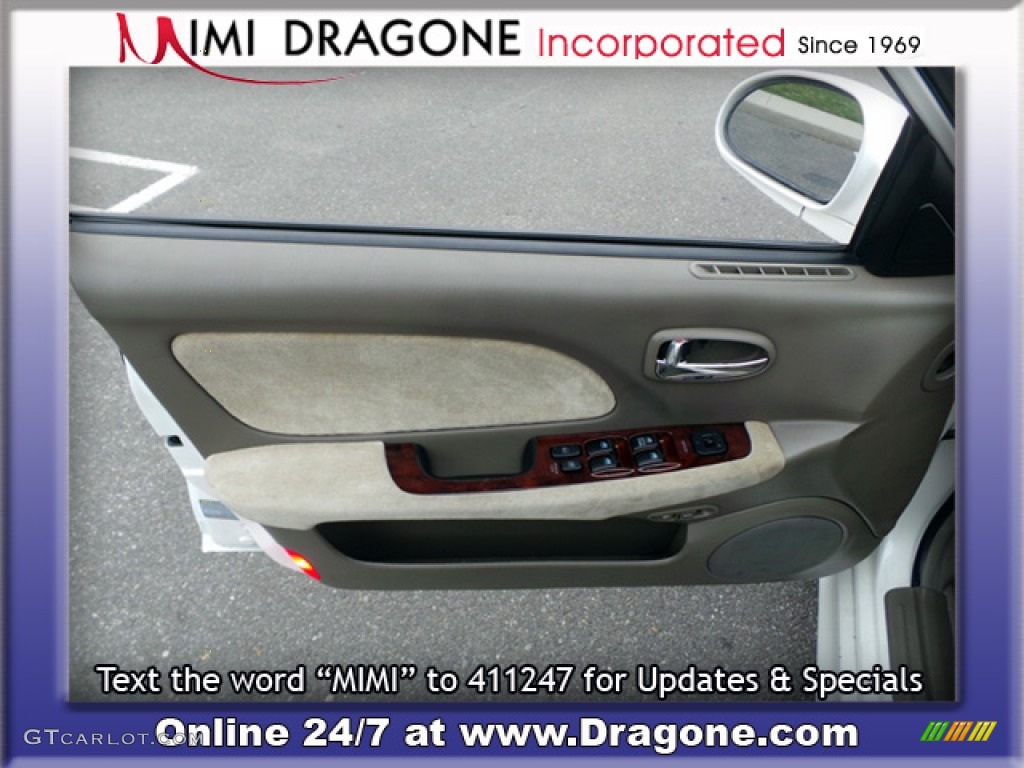 2002 Sonata GLS V6 - Noble White / Beige photo #13