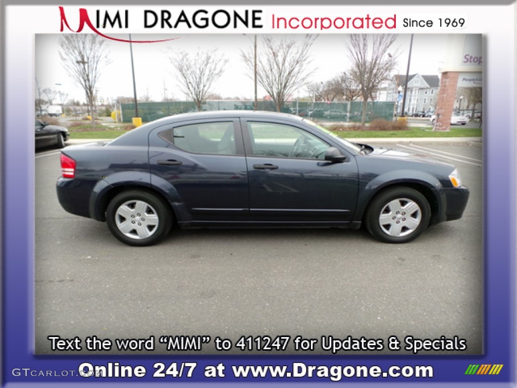 2008 Avenger SE - Modern Blue Pearl / Dark Slate Gray/Light Slate Gray photo #3