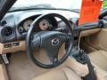 2001 Mazda MX-5 Miata Tan Interior Dashboard Photo