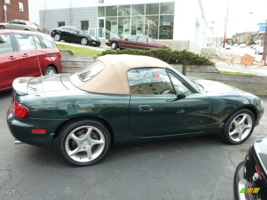 Emerald Green Mica 2001 Mazda MX-5 Miata LS Roadster Exterior Photo #79978326
