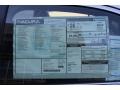 2013 Acura TSX Special Edition Window Sticker