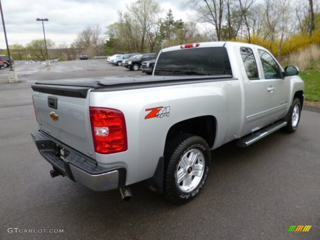 2011 Silverado 1500 LTZ Extended Cab 4x4 - Sheer Silver Metallic / Ebony photo #7