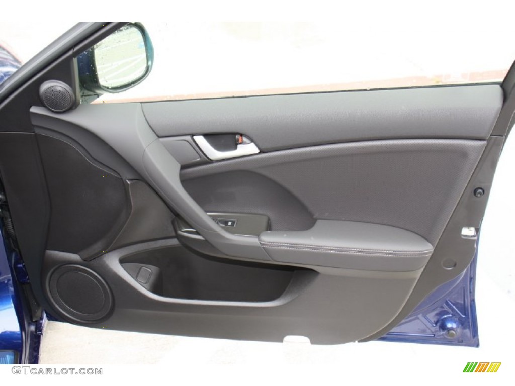 2013 Acura TSX Technology Ebony Door Panel Photo #79980323