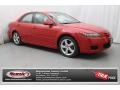 2008 Volcanic Red Mazda MAZDA6 i Sport Sedan  photo #1