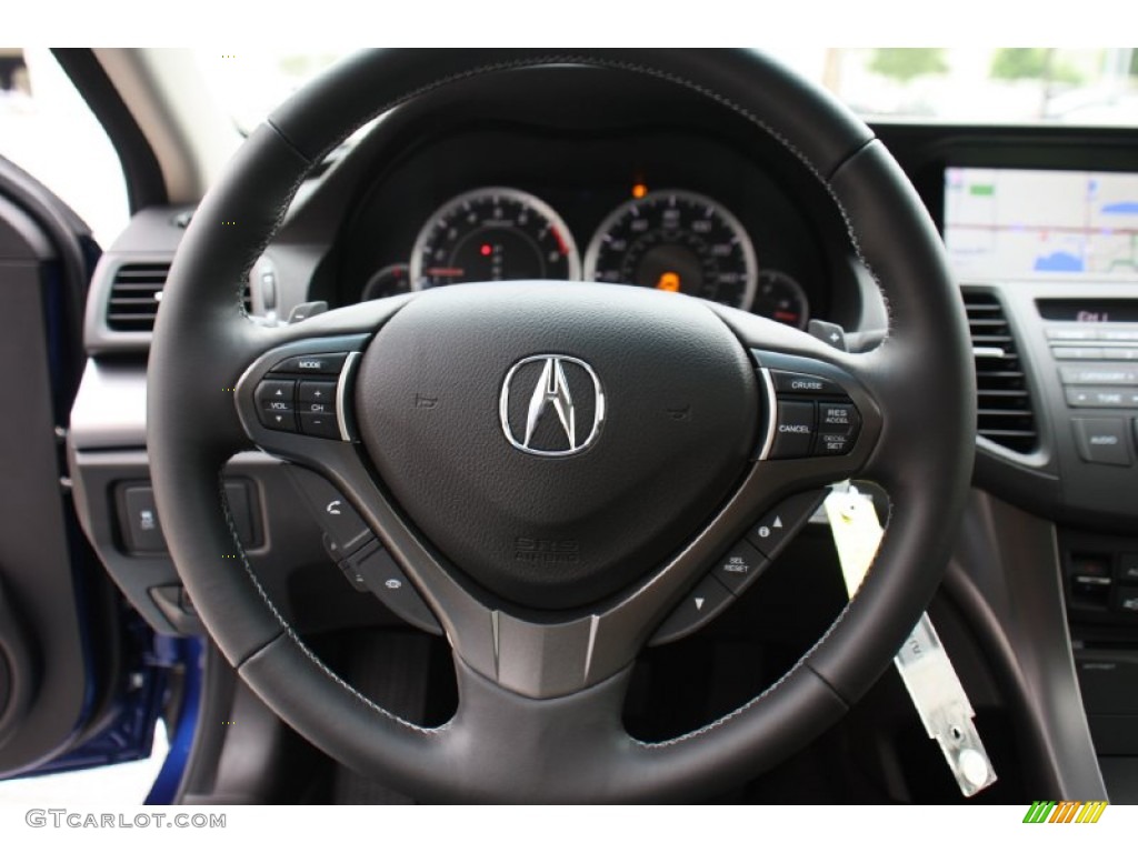 2013 Acura TSX Technology Ebony Steering Wheel Photo #79980438