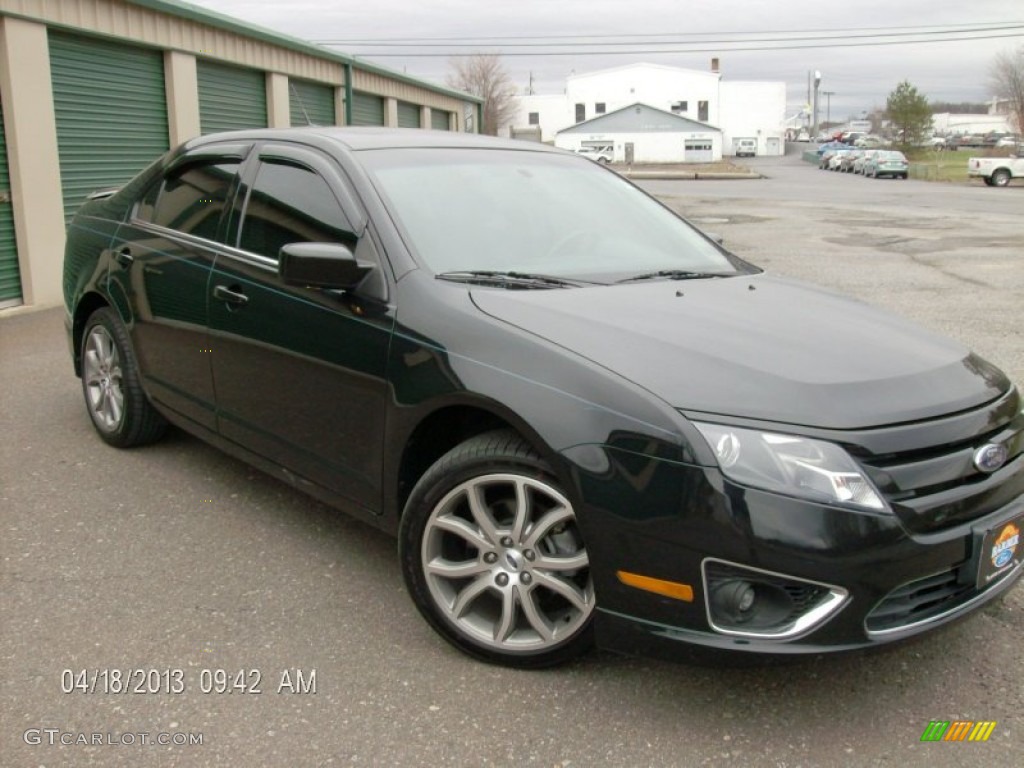 2010 Fusion SEL V6 AWD - Tuxedo Black Metallic / Charcoal Black photo #3