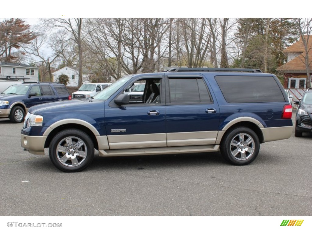 Dark Blue Pearl Metallic 2007 Ford Expedition EL Eddie Bauer 4x4 Exterior Photo #79981232