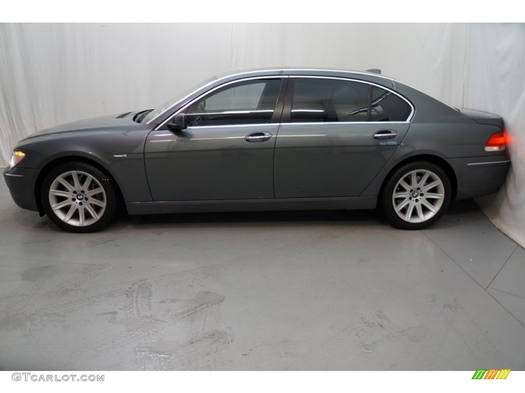 2006 7 Series 750Li Sedan - Sterling Grey Metallic / Basalt Grey/Flannel Grey photo #12