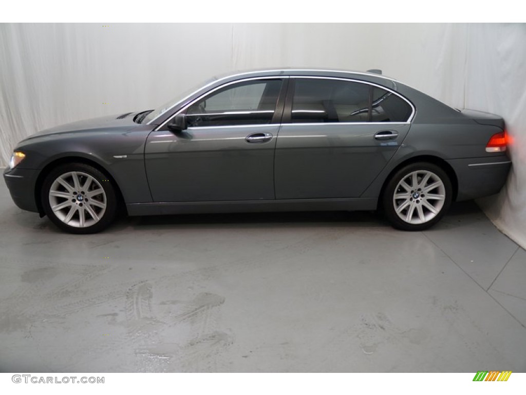 2006 7 Series 750Li Sedan - Sterling Grey Metallic / Basalt Grey/Flannel Grey photo #12